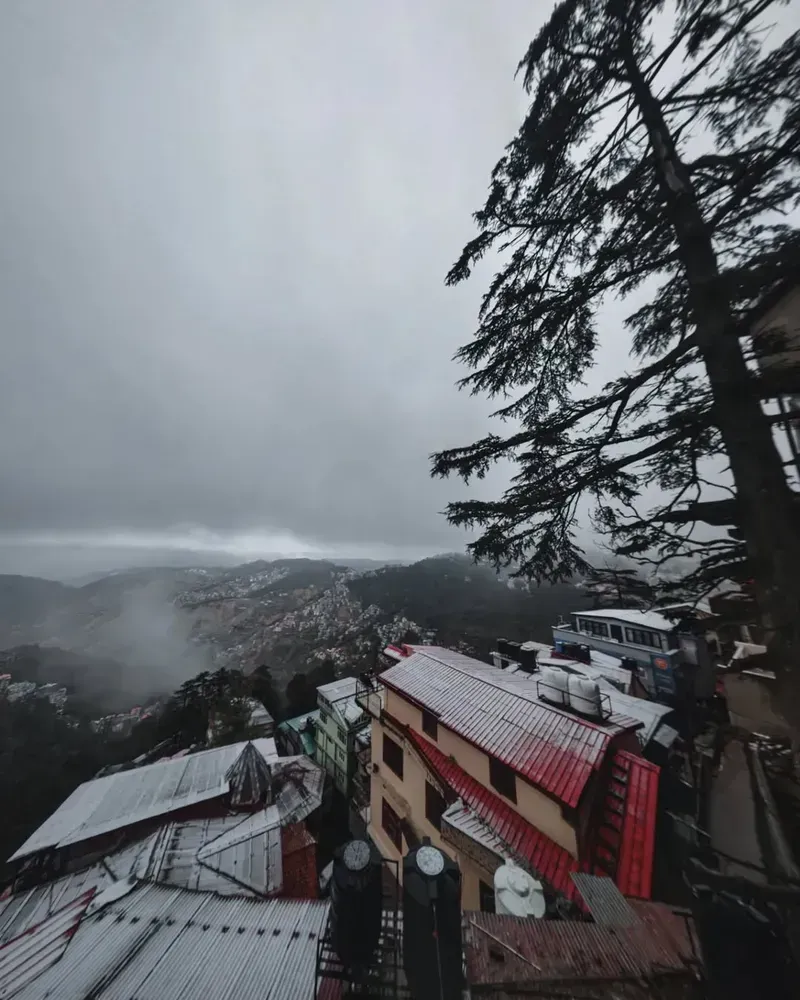 Mountain landscapes in Shimla